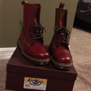Dr. Martens Made in England 10 eyelet oxblood boot